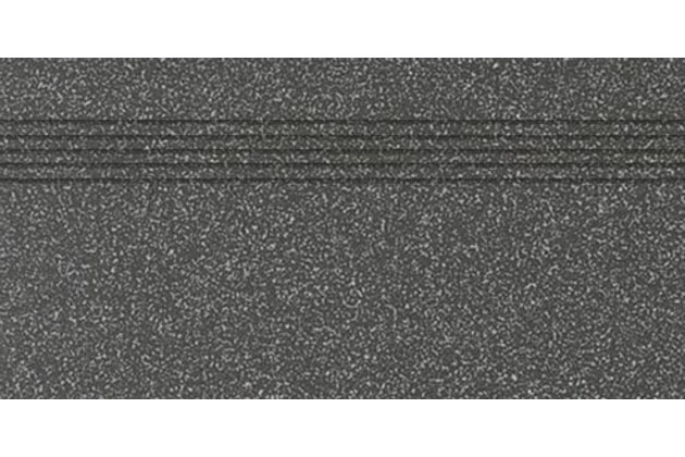 Schodovka Rako Taurus Granit černá mat rektifikovaná 30x60 TCPSR069