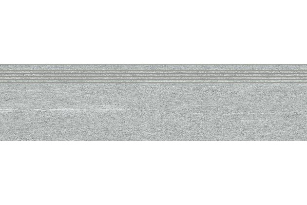 Schodovka Rako Vals šedá mat rektifikovaná 30x120 DCPVD847