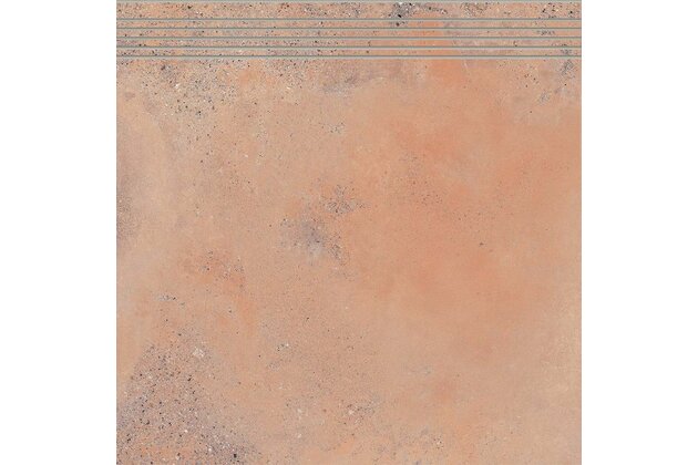 Schodovka Rako Craft hnědočervená mat rektifikovaná 59,7x59,8 DCP62892