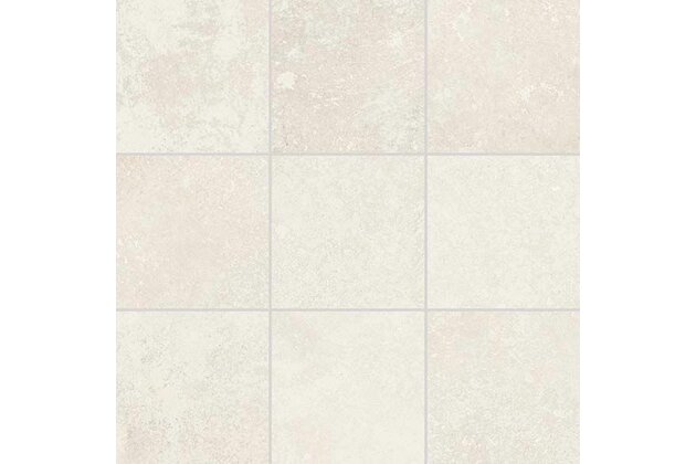 Dlažba Rako Dale bílošedá struktura mat rektifikovaná 9,8x9,8 DAR11878