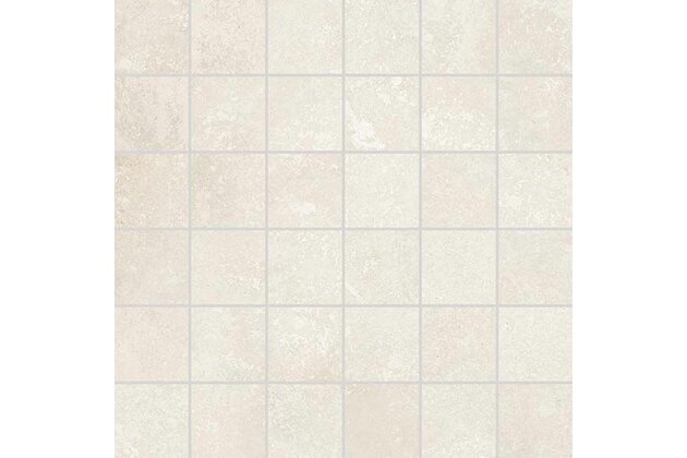 Mozaika Rako Dale bílošedá struktura mat rektifikovaná 29,8x29,8 DDM05878