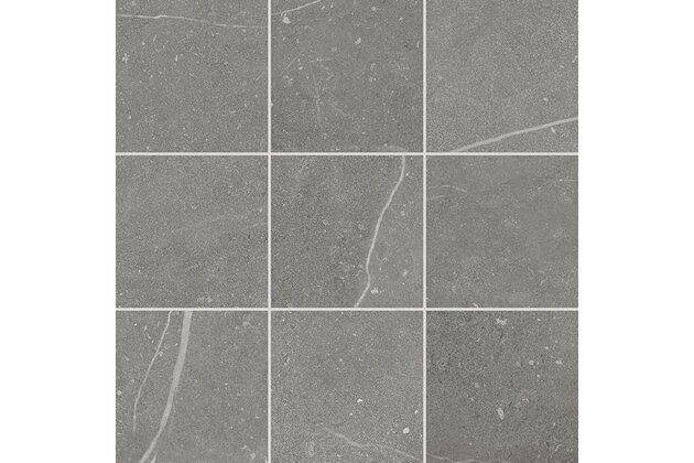 Dlažba Rako Fly tmavě šedá mat rektifikovaná 9,8x9,8 DAK11884
