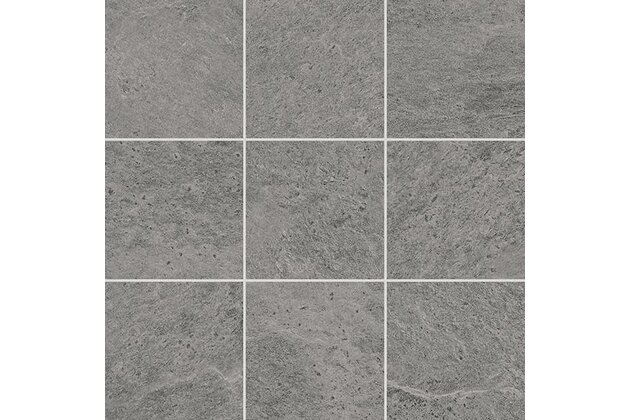 Dlažba Rako Core šedá struktura mat rektifikovaná 9,8x9,8 DAR11874