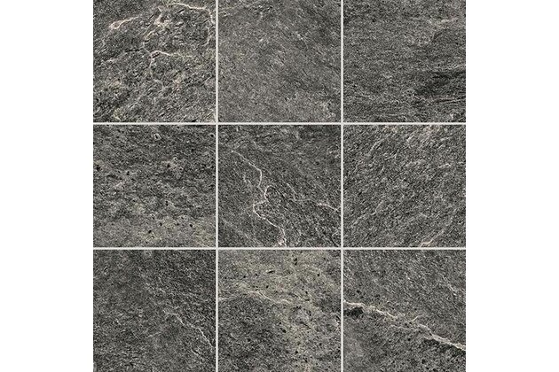 Dlažba Rako Core černá struktura mat rektifikovaná 9,8x9,8 DAR11875