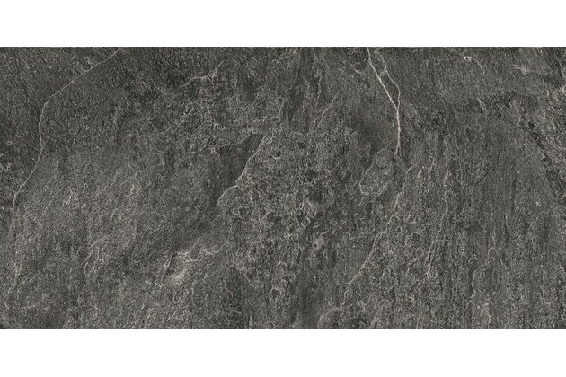 Dlažba Rako Core černá struktura mat rektifikovaná 59,8x119,8 DARV9875