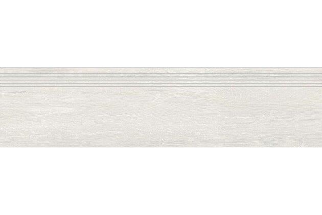 Schodovka Rako Plank světle šedá struktura mat rektifikovaná 29,8x119,8 DCPVD893