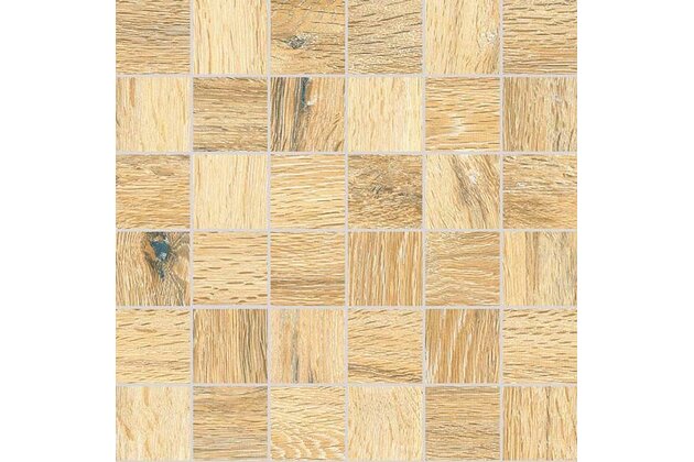 Mozaika Rako Pino béžová struktura mat rektifikovaná 29,8x29,8 DDM05896