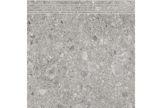 Schodovka Rako Rave šedá mat rektifikovaná 59,7x59,8 DCP62900