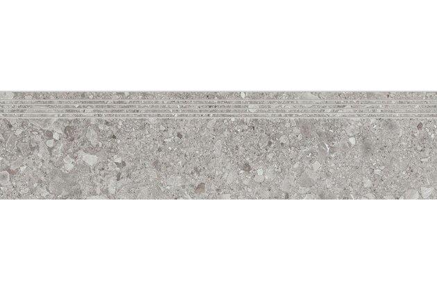 Schodovka Rako Rave šedá mat rektifikovaná 29,8x119,8 DCPVD900