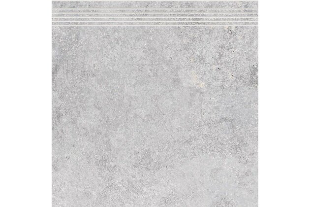 Schodovka Rako Shade světle šedá mat rektifikovaná 59,7x59,8 DCP62888