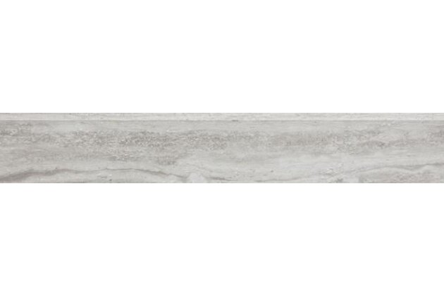 Sokl Rako Alba šedá struktura pololesk rektifikovaný 7x60 DSKS3733