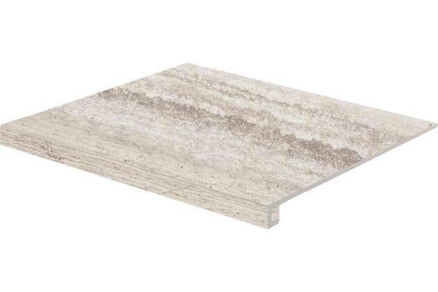 Tvarovka schodová Rako Alba hnědošedá struktura mat rektifikovaná 53x60 DCF64732