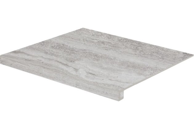 Tvarovka schodová Rako Alba šedá struktura mat rektifikovaná 53x60 DCF64733