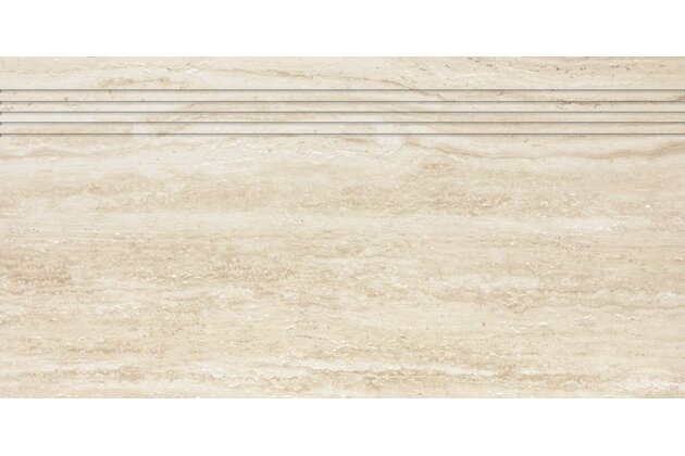 Schodovka Rako Alba béžová struktura mat rektifikovaná 30x60 DCPSR731