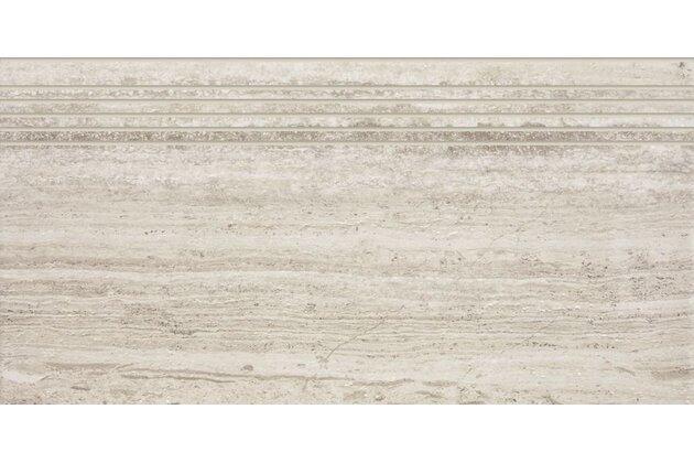 Schodovka Rako Alba hnědošedá struktura mat rektifikovaná 30x60 DCPSR732