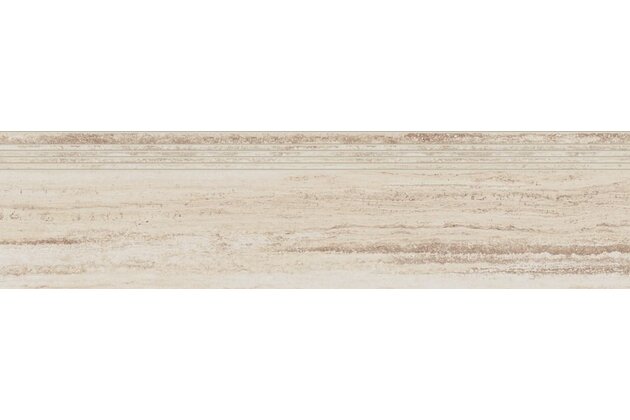 Schodovka Rako Alba béžová struktura mat rektifikovaná 30x120 DCPVD731