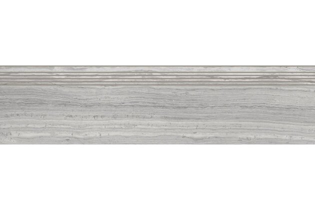 Schodovka Rako Alba šedá struktura mat rektifikovaná 30x120 DCPVD733