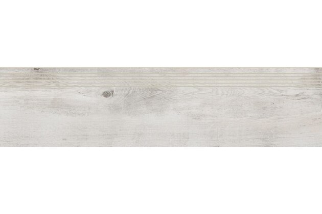 Schodovka Rako Saloon bílošedá mat rektifikovaná 30x120 DCPVD745