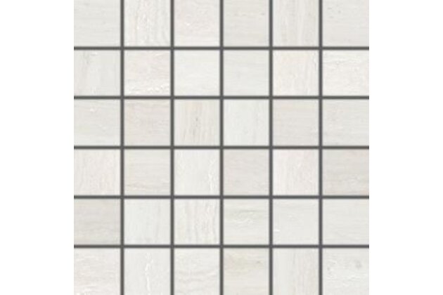 Mozaika Rako Alba slonová kost struktura pololesk rektifikovaná 30x30 DDM05730