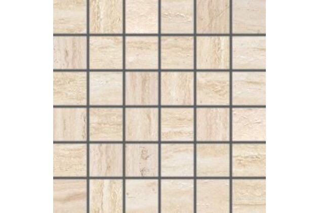 Mozaika Rako Alba béžová struktura pololesk rektifikovaná 30x30 DDM05731