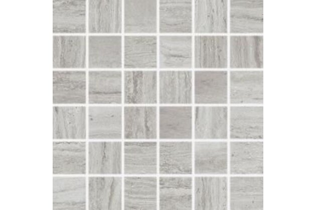 Mozaika Rako Alba šedá struktura pololesk rektifikovaná 30x30 DDM05733