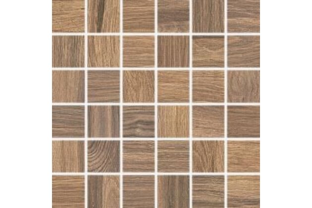 Mozaika Rako Board hnědá mat rektifikovaná 30x30 DDM05143