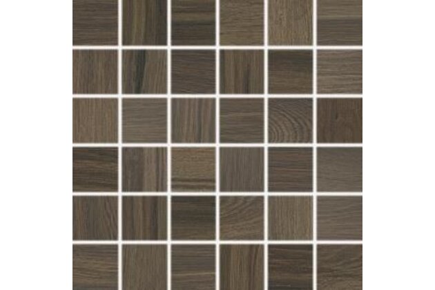 Mozaika Rako Board tmavě hnědá mat rektifikovaná 30x30 DDM05144