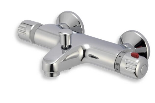 Baterie Novaservis Aquamat vanová, termostatická, bez příslušenství, 150 mm, chrom, 2620/1,0