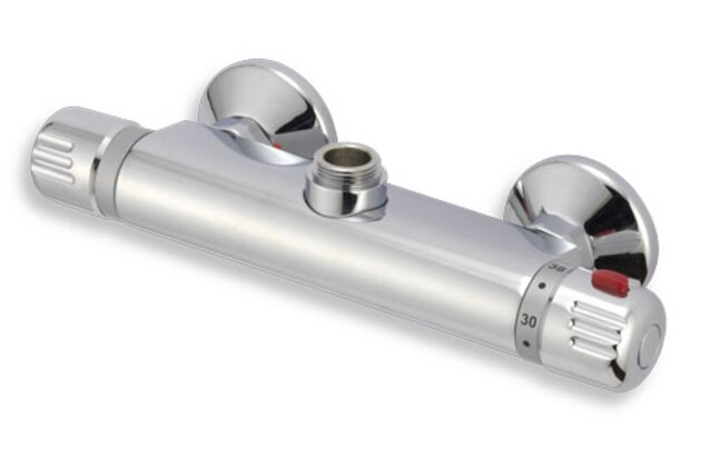 Baterie Novaservis Aquamat sprchová, termostatická, horní vývod, 150 mm, chrom, 2661/1,0