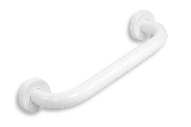 Madlo Novaservis, 300 mm, rovné, s krytkami, bílá, R6630,11