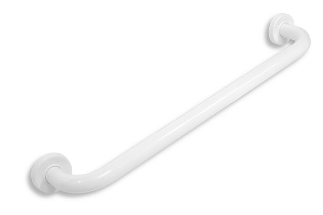 Madlo Novaservis, 700 mm, rovné, s krytkami, bílá, R6670,11