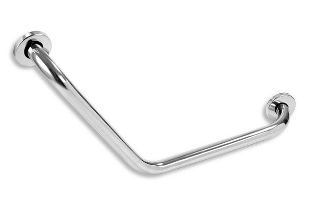 Držadlo Novaservis, 400x400 mm, úhlové, s krytkami, bílá, R66404,44