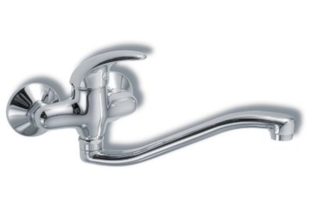 Baterie Novaservis Metalia 55 umyvadlová, lékařská páka, 100 mm, chrom, 55074L,0