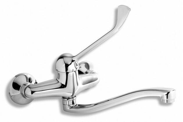 Baterie Novaservis Metalia 55 umyvadlová, lékařská páka, 150 mm, chrom, 55070L,0