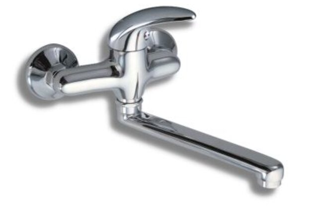 Baterie Novaservis Metalia 55 umyvadlová, lékařská páka, 150 mm, chrom, 55076L,0