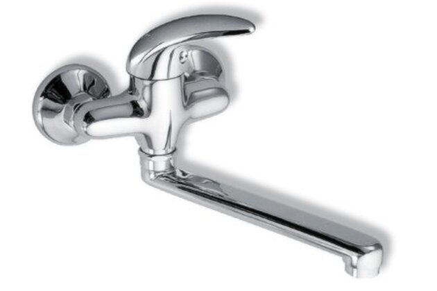 Baterie Novaservis Metalia 55 umyvadlová, lékařská páka, 100 mm, chrom, 55077L,0