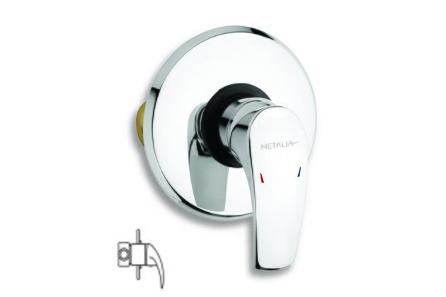 Baterie Novaservis Metalia 57 sprchová podomítková, chrom, 57050,0