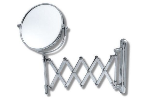 Kosmetické zrcátko Novaservis zvětšovací, vytahovací, chrom, 6968,0