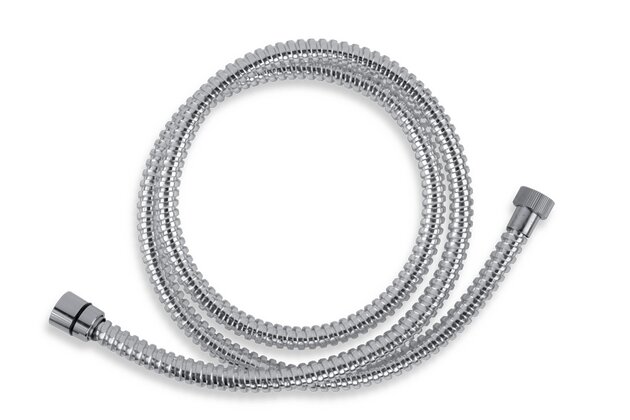 Sprchová hadice Novaservis plastová, 200 cm, chrom, SPIRAL/200,0