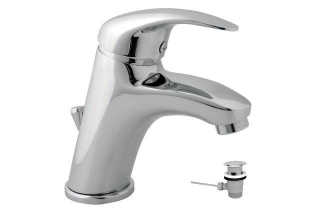 Baterie Novaservis Titania Lux umyvadlová, s výpustí, chrom, 91001,0