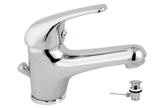 Baterie Novaservis Titania Iris umyvadlová, s kovovou výpustí, chrom, 92002,0