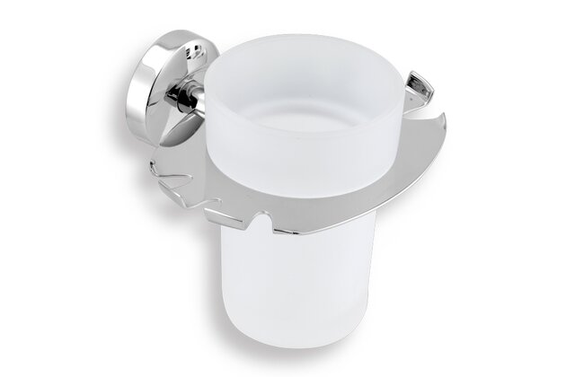 Držák na kartáčky a skleničky Novaservis, chrom, 0149,0