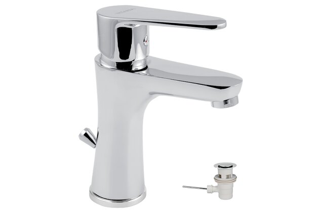 Baterie Novaservis Titania Fresh umyvadlová, s výpustí, chrom, 96001,0