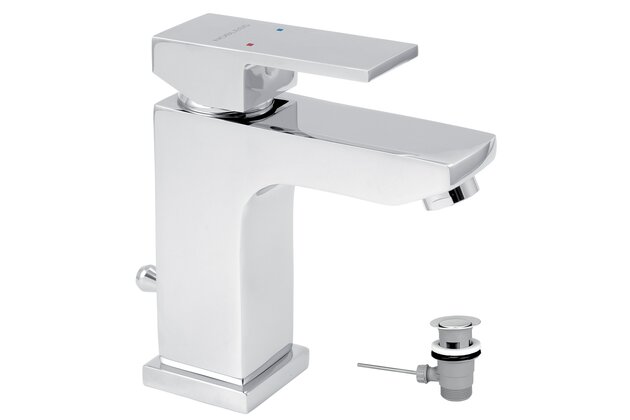 Baterie Novaservis Nobless Edge umyvadlová, s výpustí, chrom, 36001,0