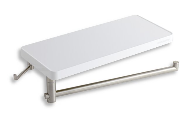 Police Novaservis, s otočným držákem ručníku a háčkem, bílá, 65582,1