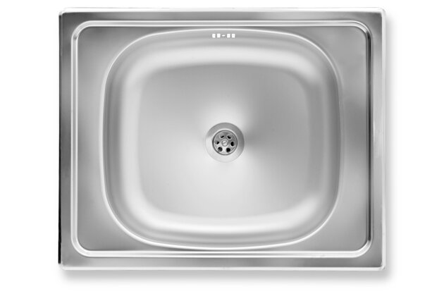 Dřez 40x50 s přepadem, nerez DR40/50A