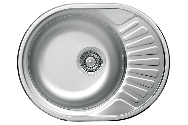 Dřez 45x58 s odkapem a přepadem nerez DR45/58