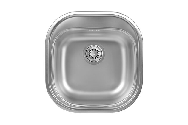 Dřez 46x48 luxus s přepadem nerez DR46/48