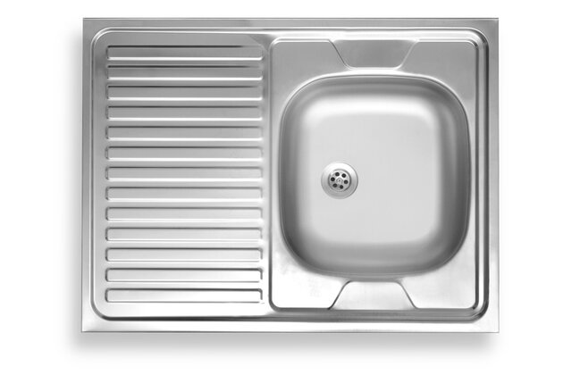 Kuchyňský dřez Novaservis nerezový, 80x60 cm, celoplošný s okapem, levý, nerez, DR60/80L