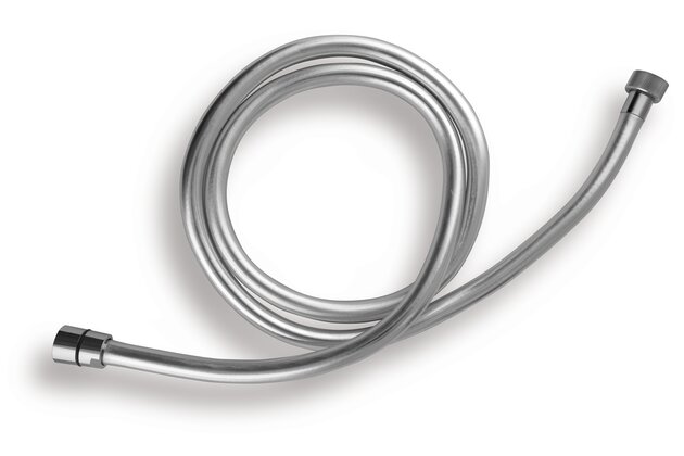 Sprchová hadice Novaservis plastová, 200 cm, chrom, SILVER/200,0